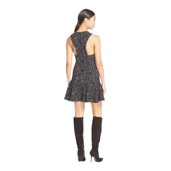 Alice + Olivia Size 4 Garner Printed Sleeveless Racerback Drop Waist Mini Dress - Picture 1 of 7